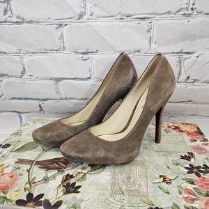 Alexandre Birman Gray Suede Pumps